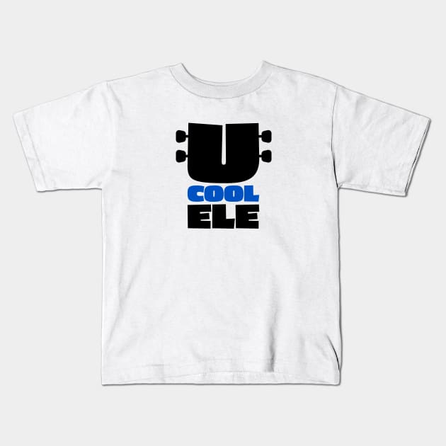 Cool Ukulele Kids T-Shirt by schlag.art